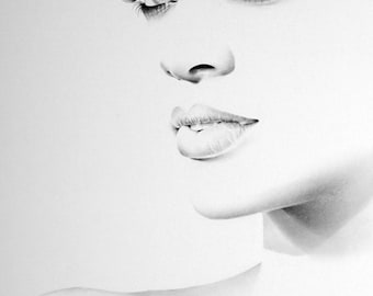 Rihanna Fine Art Signed Print Pencil Drawing