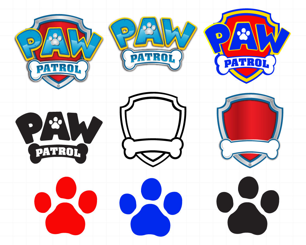 paw patrol silhouette svg