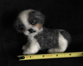 Mini Shih Tzu Handmade Needle Felted