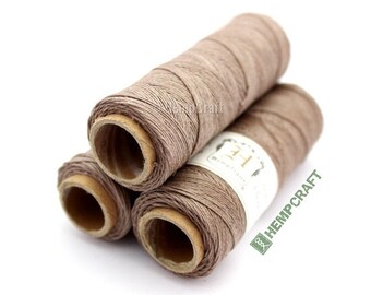 Thin Hemp Twine, Micro Macrame Cord, Brown High Quality .5mm Hemp Binding Twine