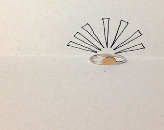 Horizon Ring, Sun Ring, Tiny Ring, Stack Ring