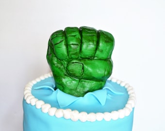 Incredible Hulk Fist Cake Topper Incredible Hulk Fist Cake Topper