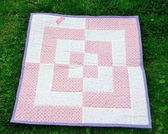 Handmade quilt, baby quilt, crib quilt or comfort quilt for toddler