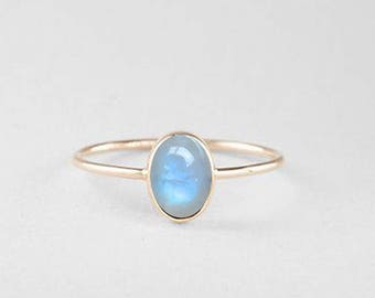 Rainbow moonstone ring, 925 Sterling silver ring, Handmade ring, Moonstone ring