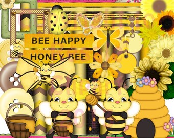 DIGITAL SCRAP KIT - Honey Bee Scrap Kit