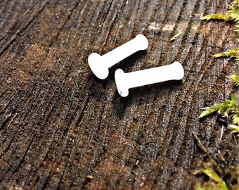 Glow N the Dark 8g gauged ear plugs earrings for stretched piercings Made to Order