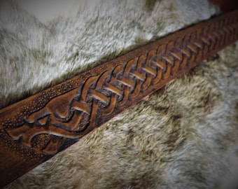 Norse Knotwork Wolf Viking Belt