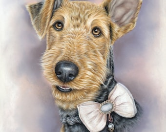 Custom pet portrait - Pastel pet portrait, dog portrait, cat portrait - Commission artwork
