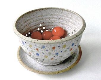 Fruit strainer with plate - confetti