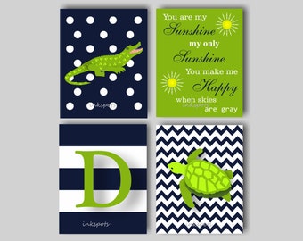baby boy nursery art alligator nursery bedding decor boys room