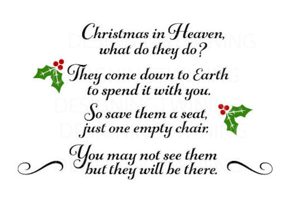 Christmas in Heaven SVG PNG DXF digital file