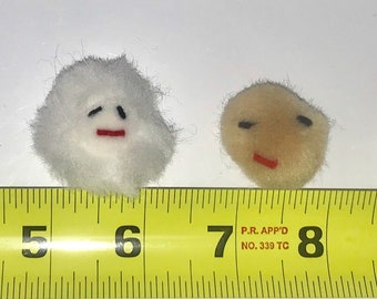 Adorable Emoji Smiley Face Pompoms for crafting/art 1"