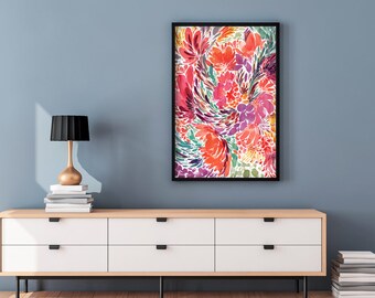 abstract flower artwork