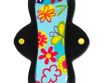 Reusable Cloth Panty Liner (8 inch Light or Medium - "Sky" Minky)