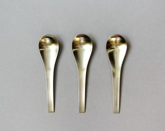 Single Mid Century Georg Jensen Stainless Blue Shark Dinner Spoon Danish Modern Flatware