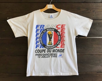 Vintage 90s France 98 Coupe Du Monde Tee