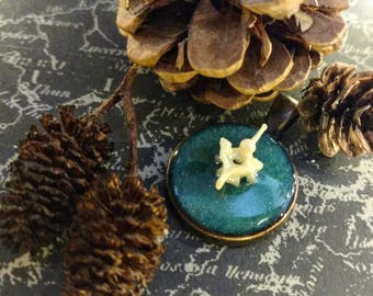 Rattlesnake vertebra pendant