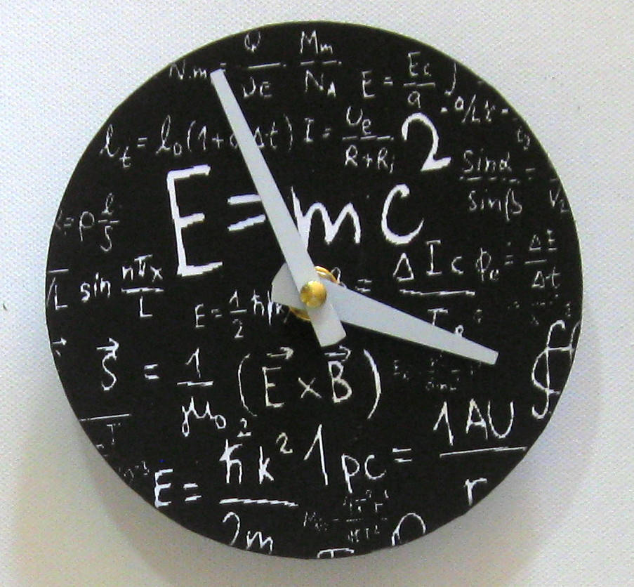 Wall clock. Small wall clock. Einstein clock. Einstein