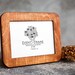 6x8 inches, 15x21 cm Unique Design Picture Frame from Natural Baltic Birch Plywood, Brown color, Tablet style