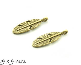 Pendant Spring Bronze Vintage 29 x 9 mm