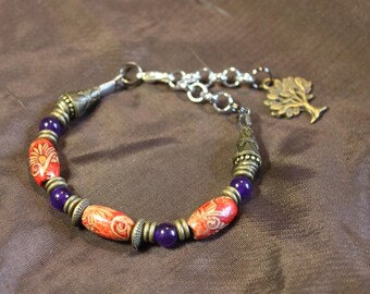trendy boho beaded bracelet
