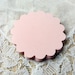 Tags LIGHT PINK Scallop Die Cut, 25 Punches, scrapbook, embellishments, cards, cardstock, conffeti 1.75 inch