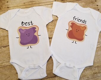 Peanut butter and jelly onesie
