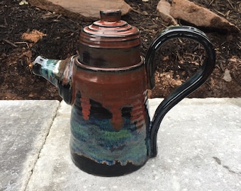 Ceramic stoneware teapot