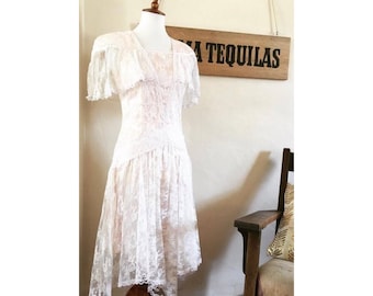 Vintage Gunne Sax lace boho dress
