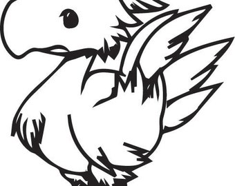 Chibi Chocobo Vinyl Decal - Final Fantasy Tactics