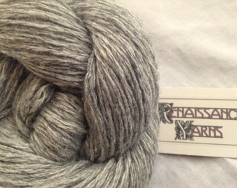 Recycled Wool/Viscose Yarn, Reclaimed 4-ply Light Worsted Weight Yarn, 418 yds available @ 0.03/yd