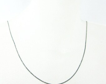 Oxidised Sterling Silver Chain, 29 inches