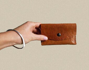 Small leather case red