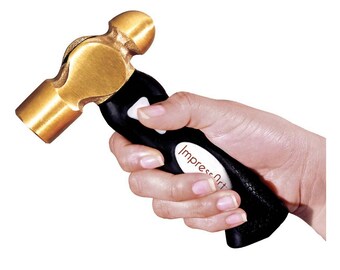 1 Pound Stamping Hammer Brass Metal For Metal Stamping Projects, Stamping Hammer For Stamping Jobs Or Stamping Projects At Work Or Home Use