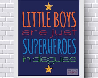 Little Boys are just Superheroes in Disguise. Superhero Room