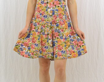 Vintage Floral Romper, Size XS-Small, Grunge, 90's Clothing, My So Called Life, Tumblr Clothing, Summer Clothing, Mori Girl
