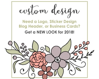 Custom Design for Your Business - Logo, Sticker, Website or Facebook Header, Business Cards