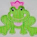 Frog Princess Applique Design