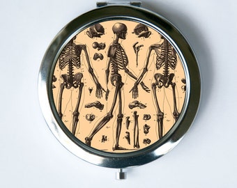 Anatomy Skeletons Compact Mirror Pocket Mirror gothic psychobilly