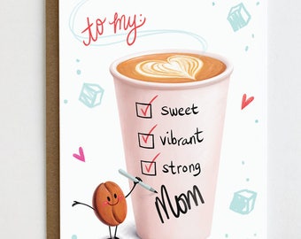 Mother's Day Card, Card for Mom, Thanks Mom, Happy Mother's Day