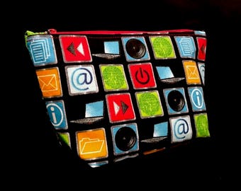 Cosmetic bag * apps * gr. M make-up bag beauty case