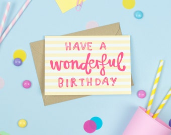 Wonderful Birthday Card