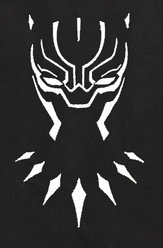 Black Panther Outline Avenger Embroidery Design This is NOT A