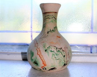 Vintage Nemadji Pottery Vase Southwestern Decor