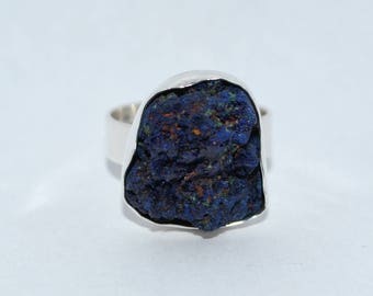 Adjustable Ring Azurite