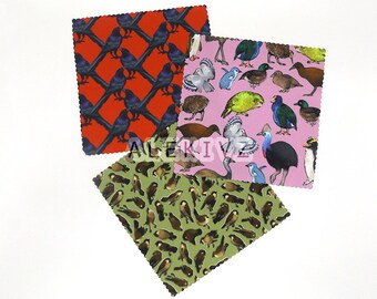 Grackle . Sparrow . Flightless Bird . MICROFIBER CLEANING CLOTH