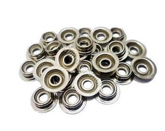 Press Studs - Size 15mm - Silver Heavy Duty Press Studs Snap Fasteners Poppers (Stud Only)