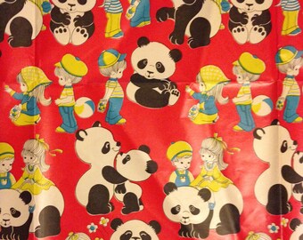 Panda Children's All Occasion Gift Wrap