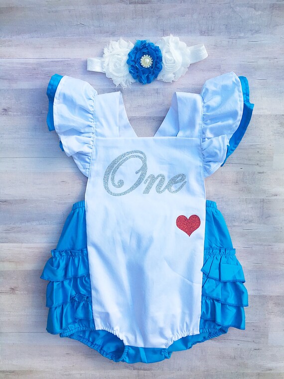Alice In Wonderland Romper Alice In Wonderland Baby