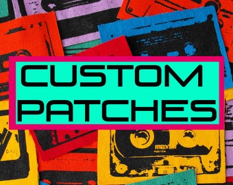 Need Custom Patches? Custom Patch personalized christmas gift screen print patches screenprint portraits screen printed pet portrait family